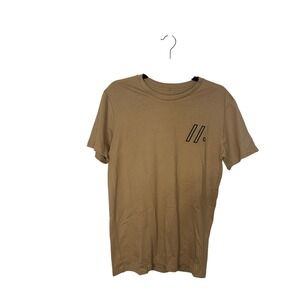 Spark Mens Graphic T-Shirt Short‎ Sleeve Sand Casual Cotton NWT
